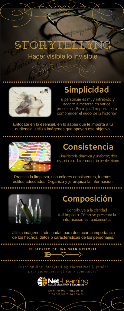 Infografía con claves para un storytelling memorable