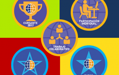 Cuadro con insignias digitales utilizadas en e-learning